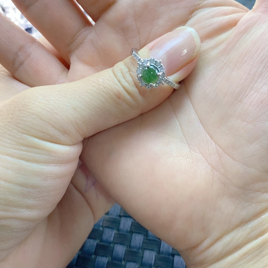 糖***果未镶嵌戒指翡翠缅甸