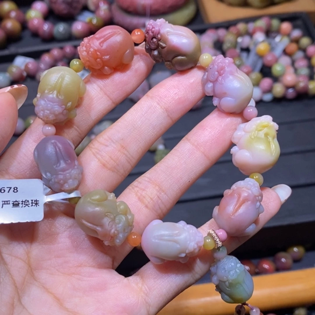 【闪购商品】未镶嵌手链玛瑙/玉髓盐源玛瑙。貔貅