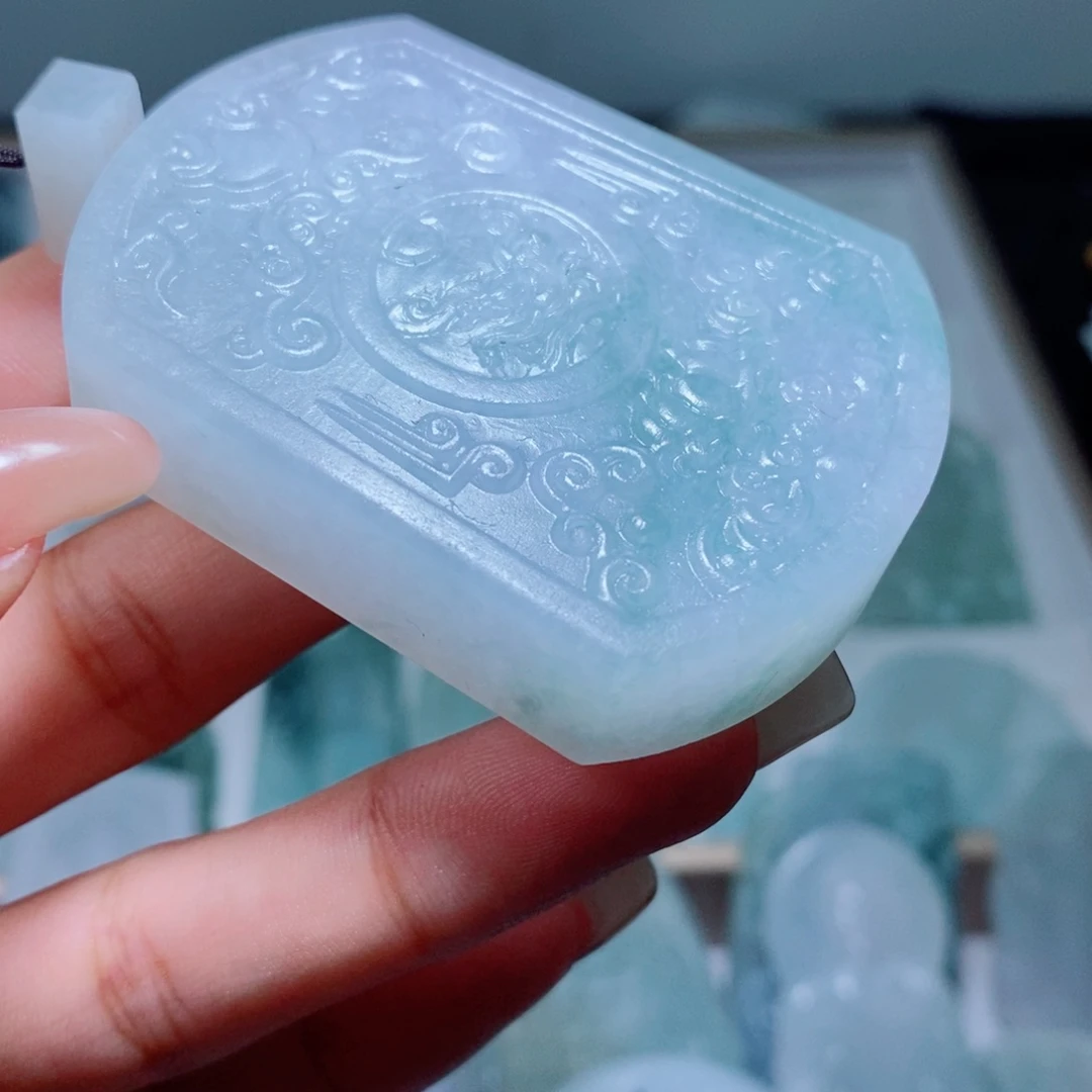 定制翡翠未镶嵌定制毛货翡翠挂件