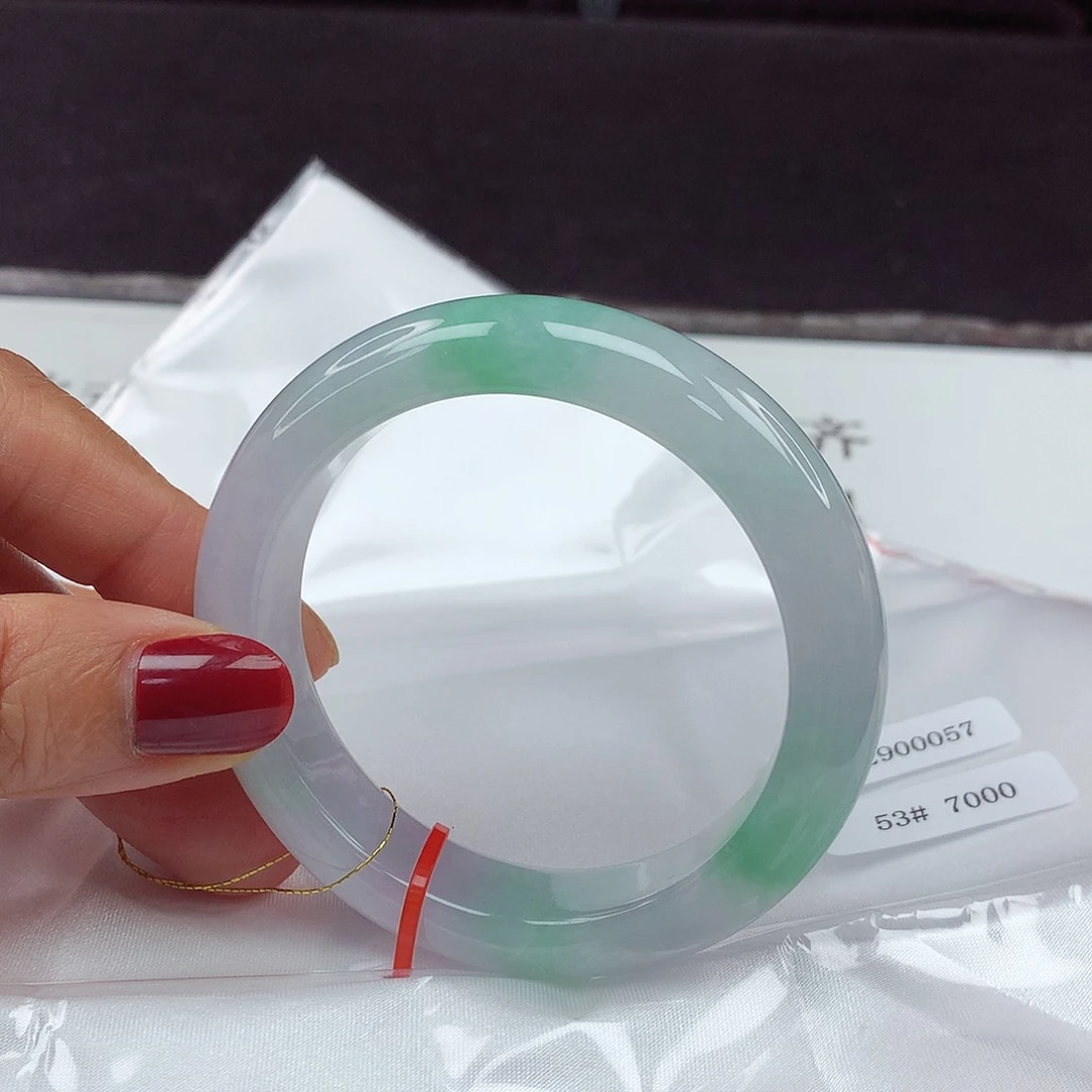 翡翠手镯未镶嵌53圈0057