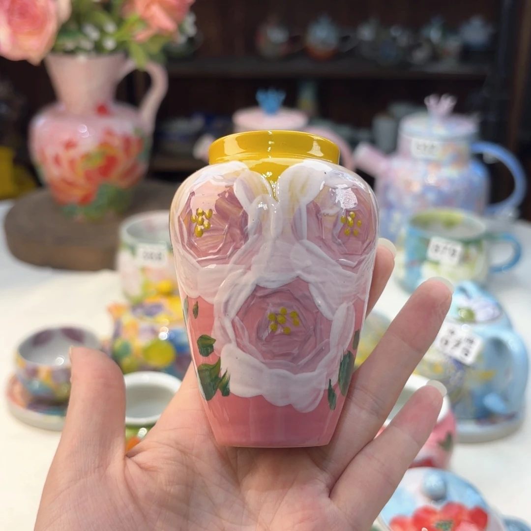景德镇手绘高温釉下彩陶瓷茶具