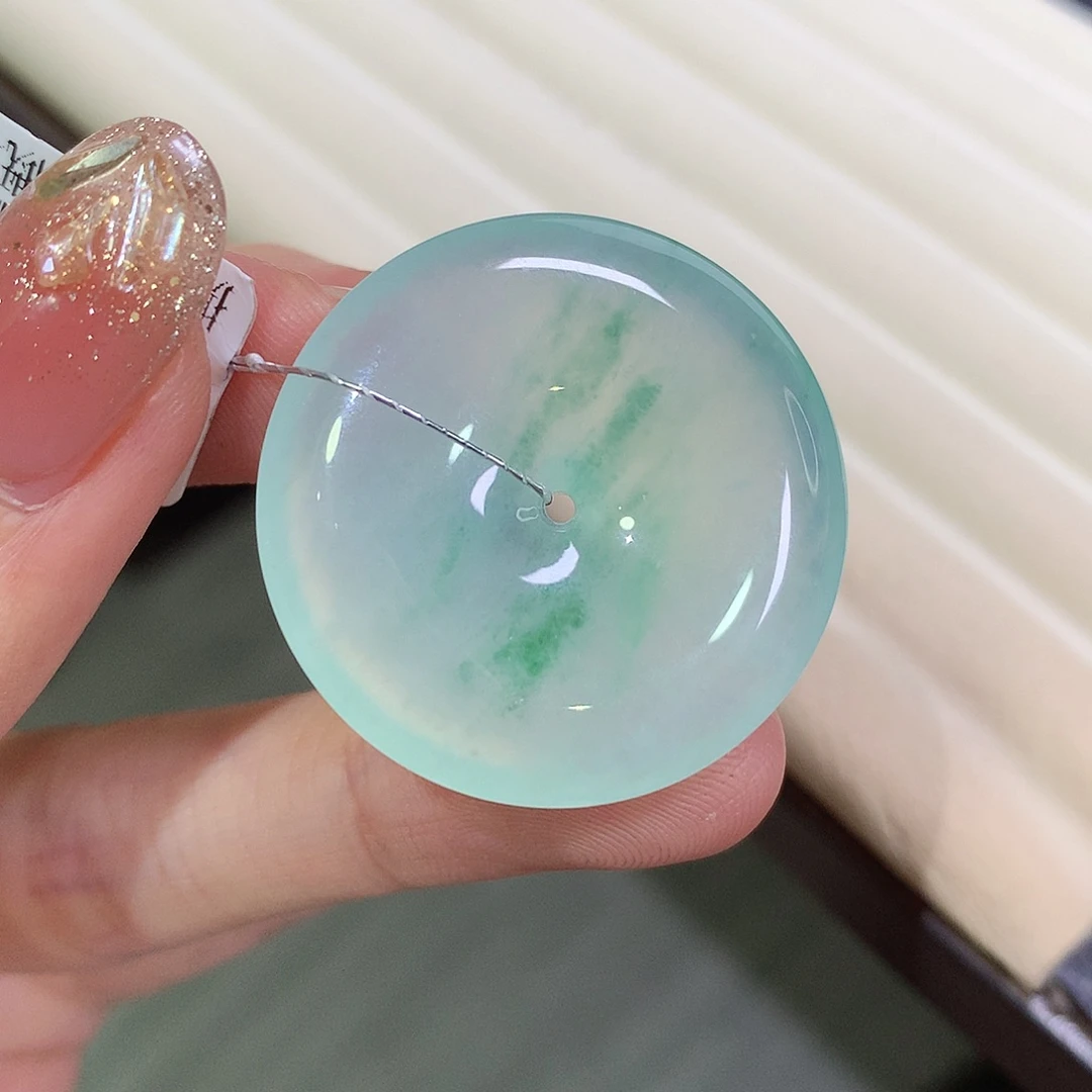 翡翠未镶嵌颈饰30.2-5.6