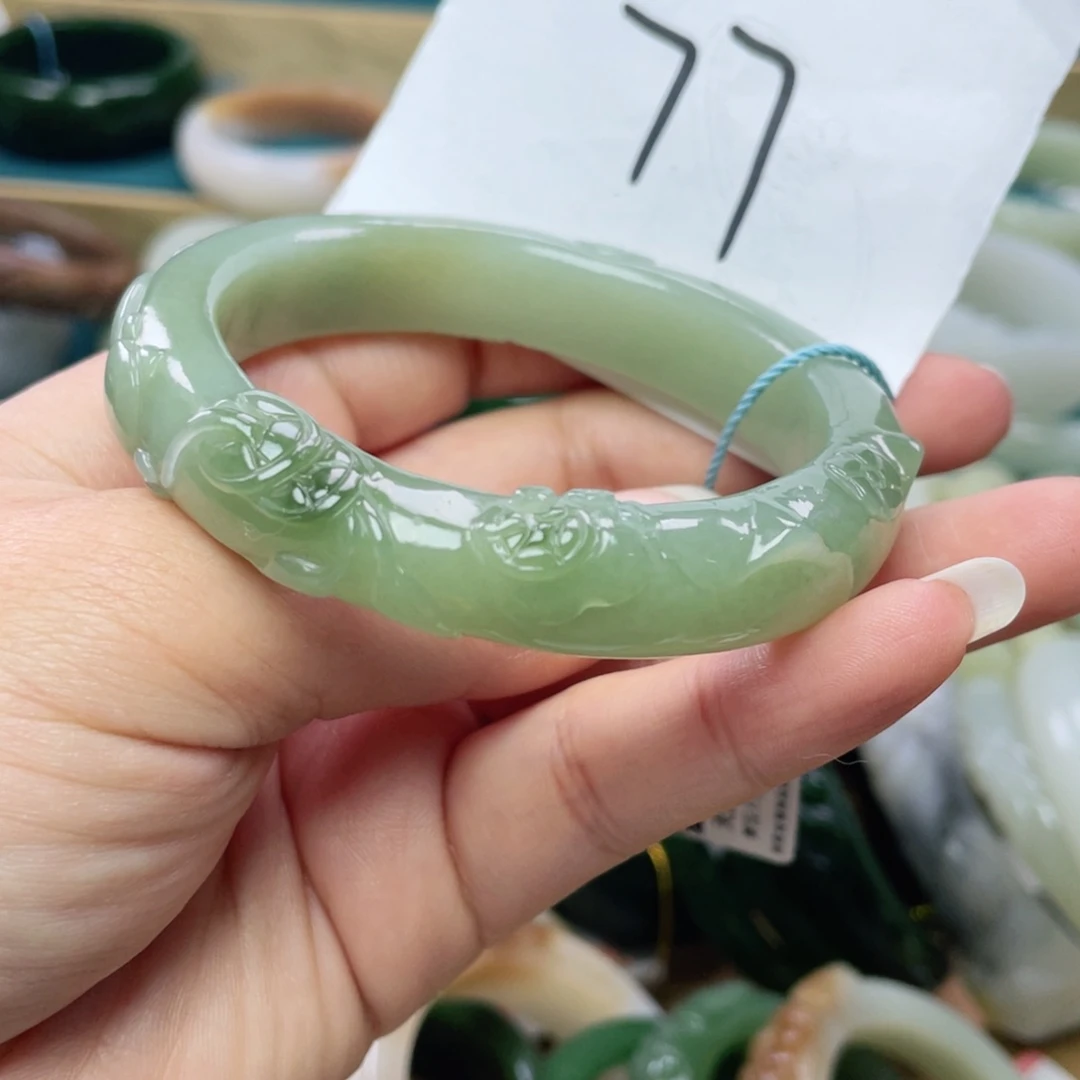 未镶嵌手镯和田玉圈口57