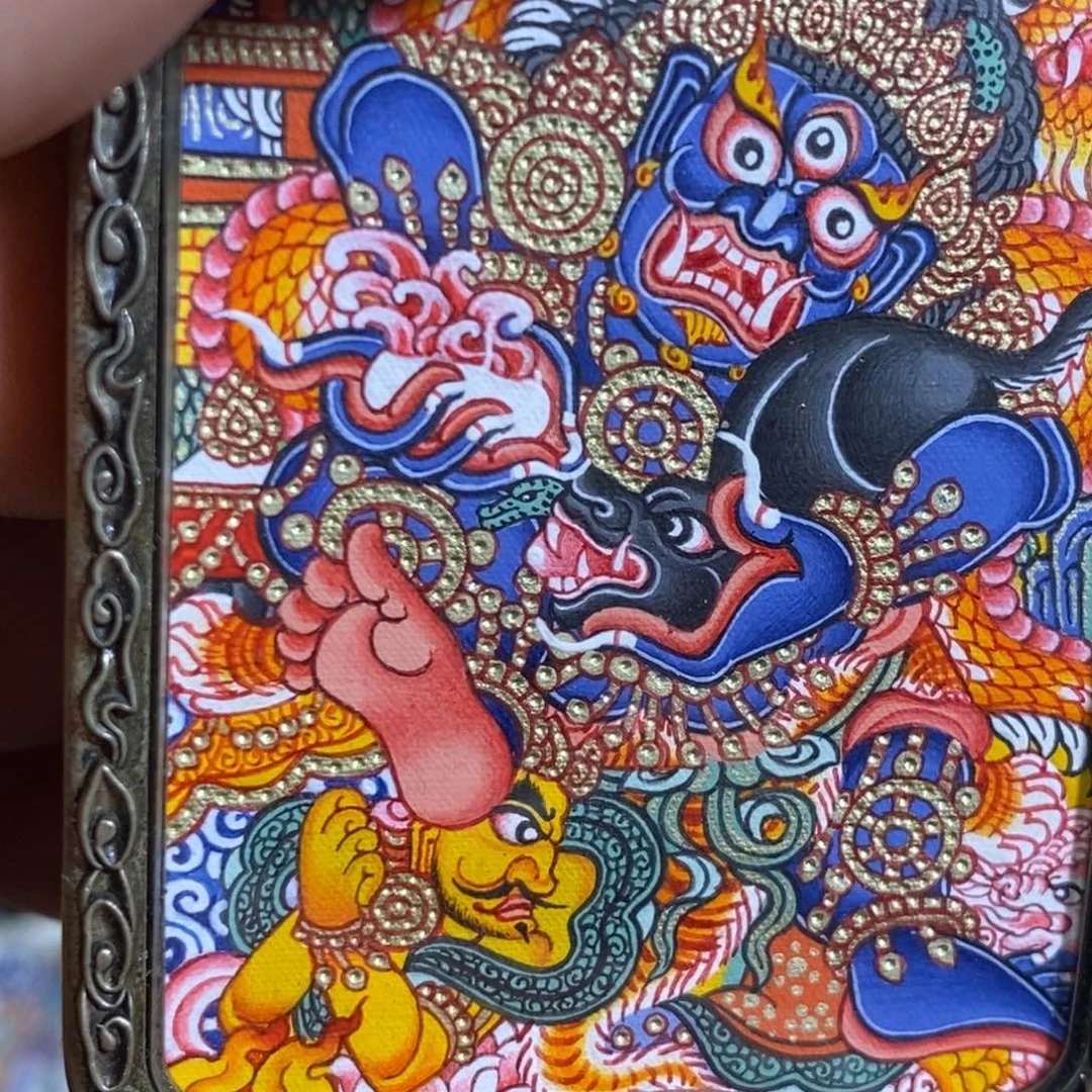 吊坠黑财《假一罚四，铅笔底稿，真金，真矿料绘制》支持鉴定