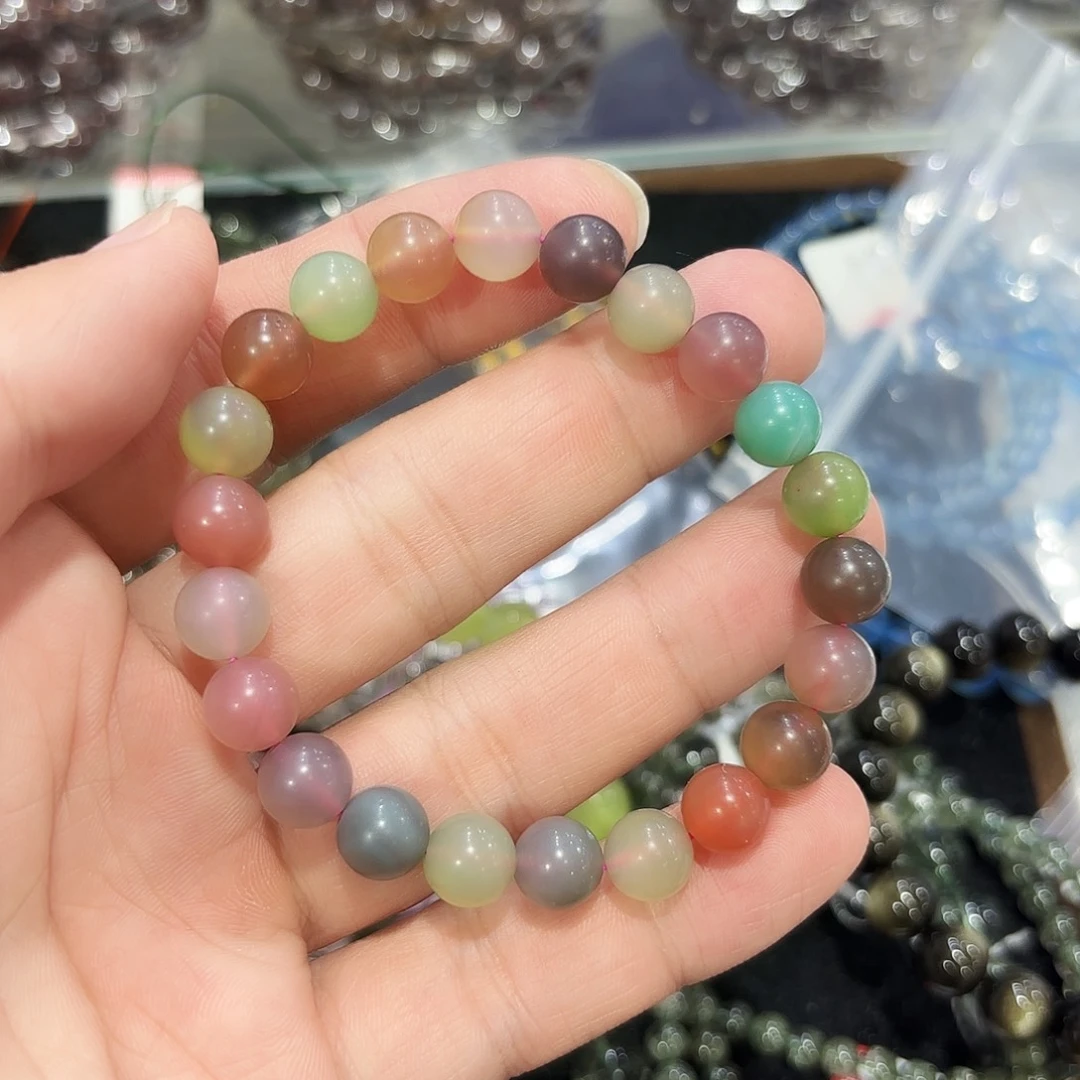水晶手串未镶嵌盐源