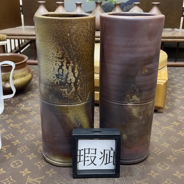 随机一对图上同款竹筒花器