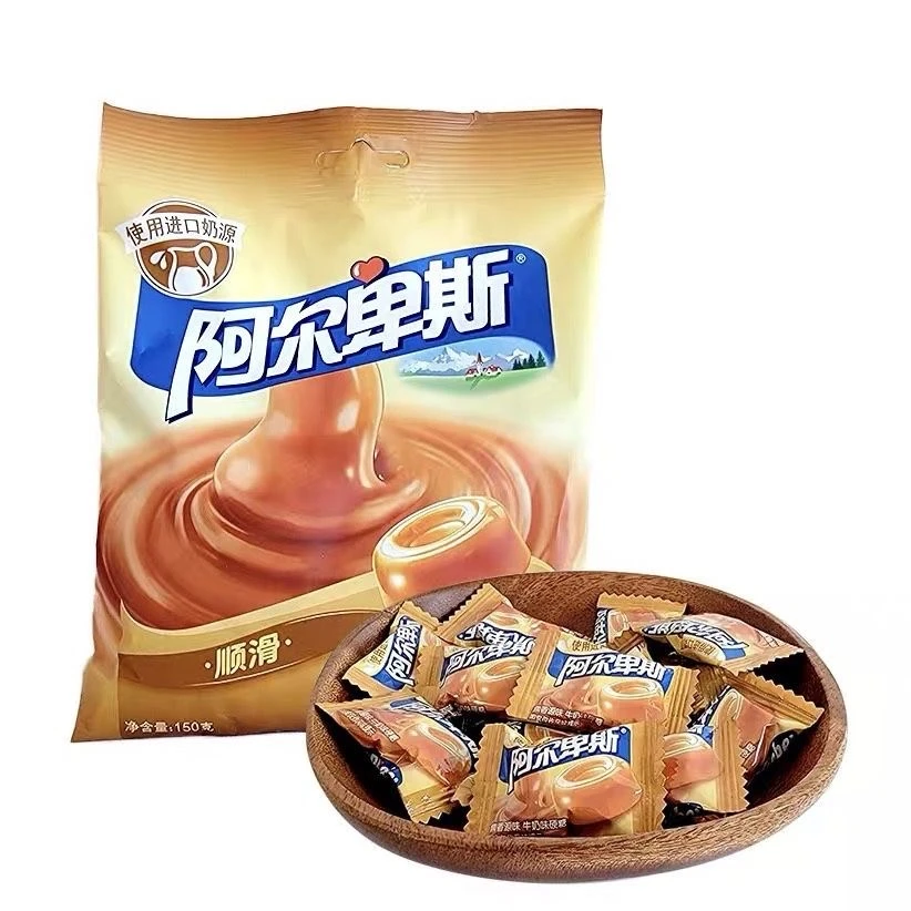 阿尔卑斯焦香源味牛奶味硬糖150g/软糖138g*4包保质期至26年5月