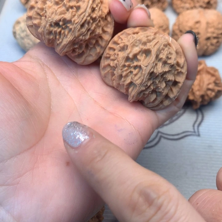 文玩核桃把件白狮子44