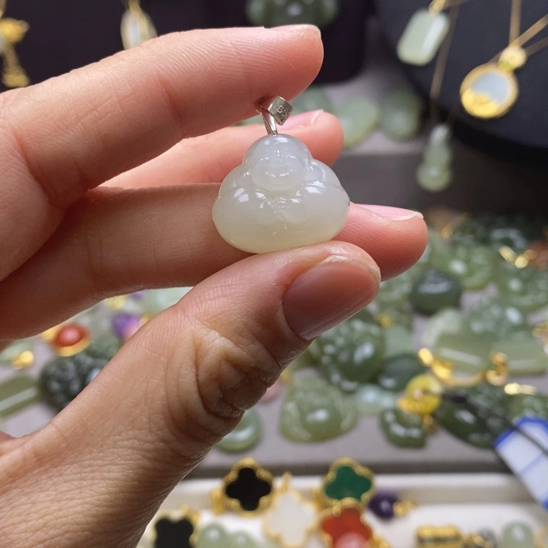 简***福和田玉银S925镶嵌颈饰