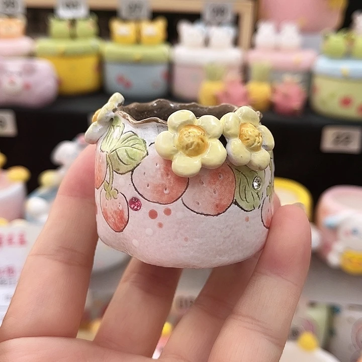 013。  手工刻线花盆