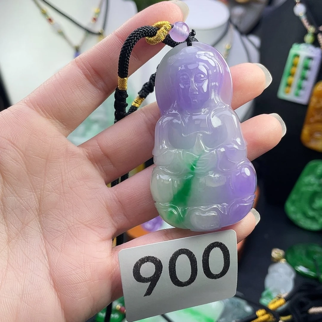 翡翠未镶嵌吊坠(赠链)