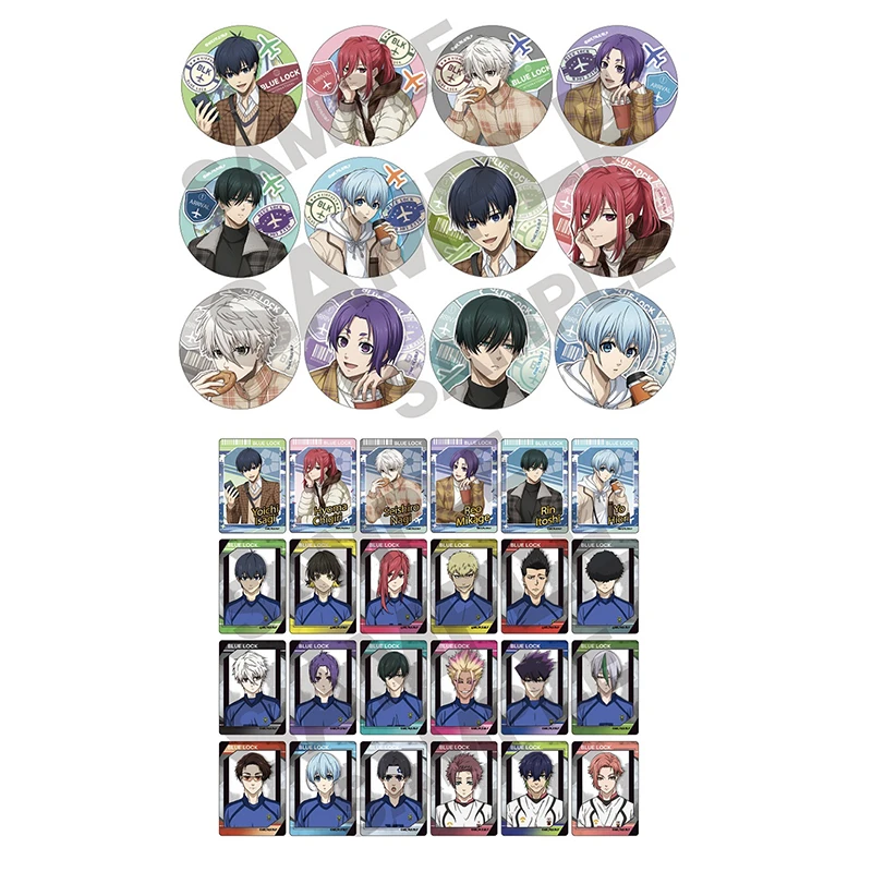 蓝锁 蓝色监狱 旅行透卡小卡 旅行吧唧徽章（直播盲盒代拆）