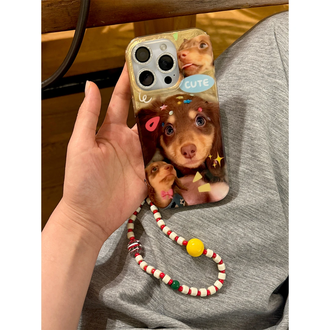 适用苹果16手机壳iPhone15/14promax可爱腊肠狗ins风手机保护套