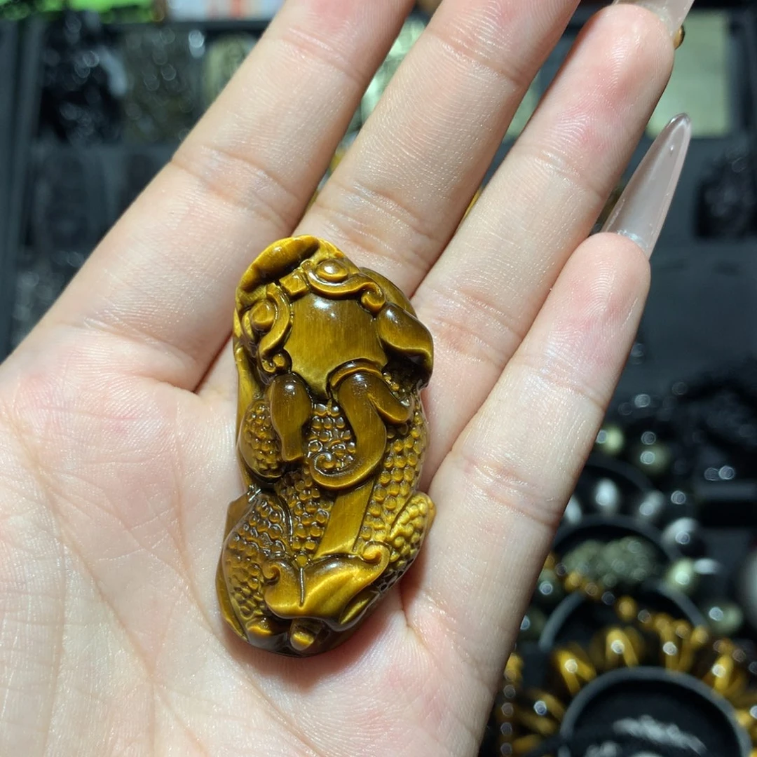 吊坠(赠链)未镶嵌木变石（虎睛石）