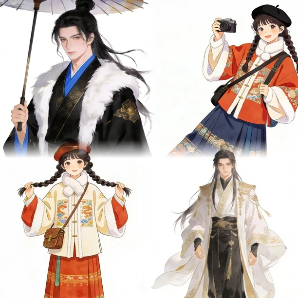 （8×10选款）平面人物贴纸DIY手机壳充电宝贴防水造景背卡创意贴纸