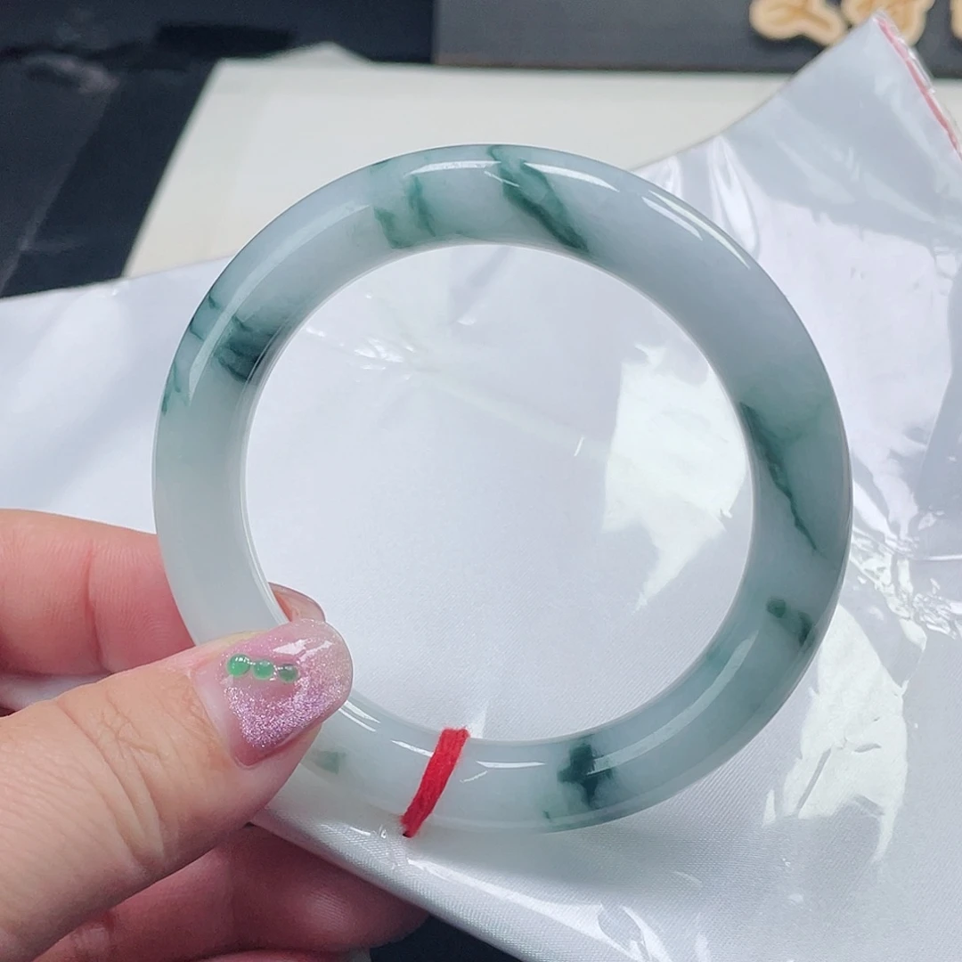 未镶嵌手镯翡翠缅甸翡翠手镯56圈