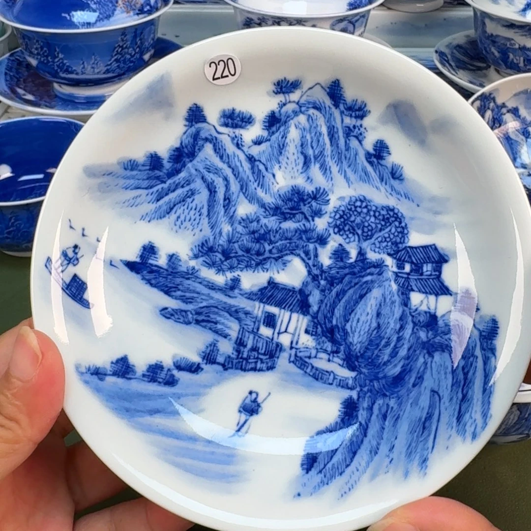 景德镇纯手绘茶具圆圆220