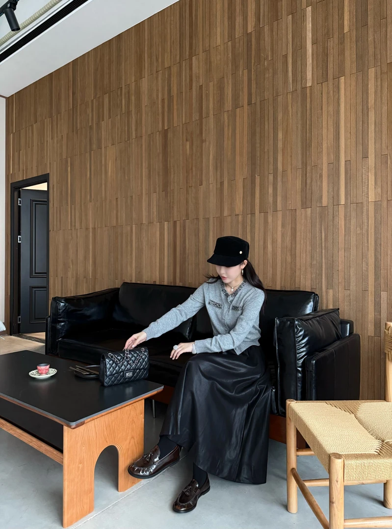 【玖喜】秋季新款绵羊毛+山羊绒烫钻高级感时尚毛衣开衫 YY533