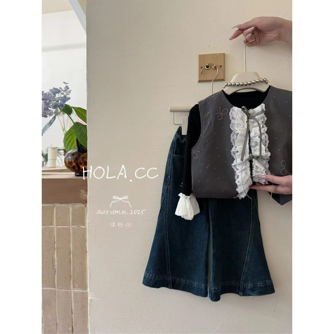 HOLA.CC·25秋~亮钻花边西装马甲6373（汉服）