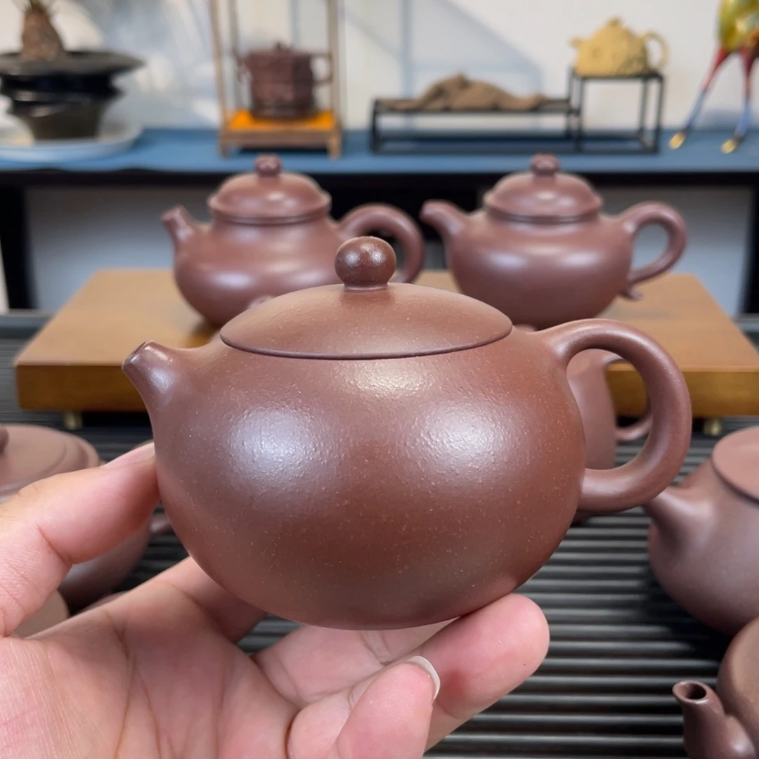 茶壶紫砂老紫泥西施210cc