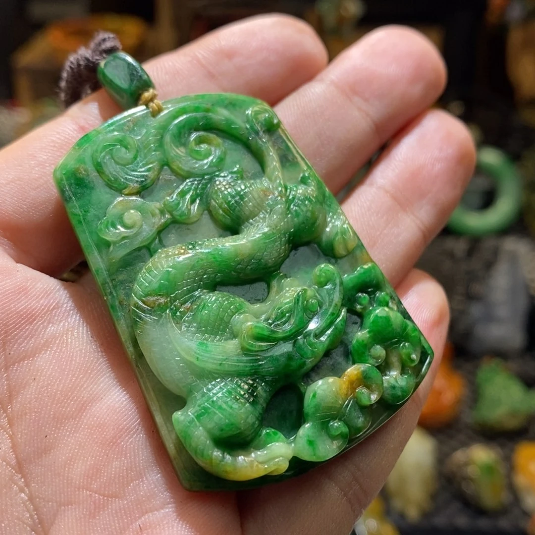 翡翠未镶嵌挂件翡翠
