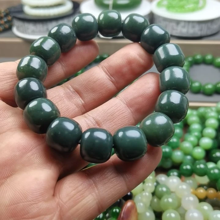 和田玉未镶嵌手链