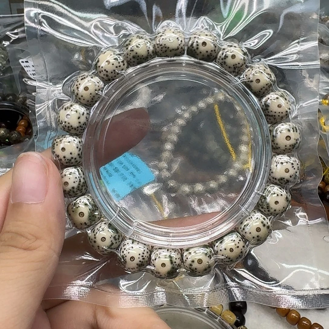 手串星月菩提46高端卡姿兰大眼睛骨瓷白11 10