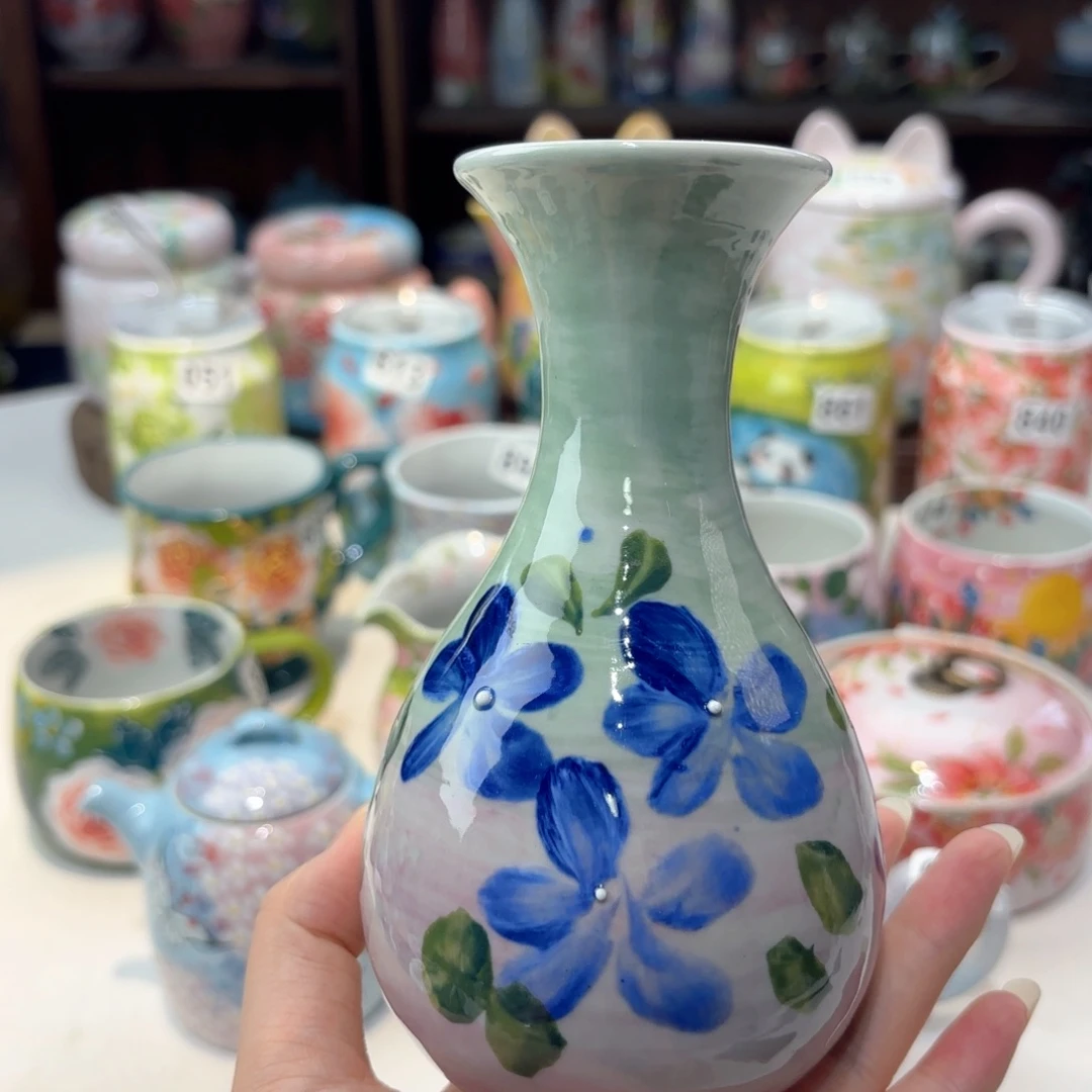 景德镇手绘高温釉下彩陶瓷茶具