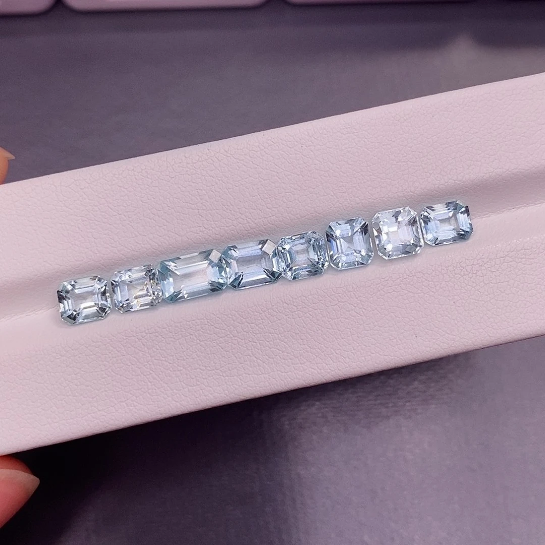 裸石海蓝宝石180一克拉，仅供展示，挑好上定向