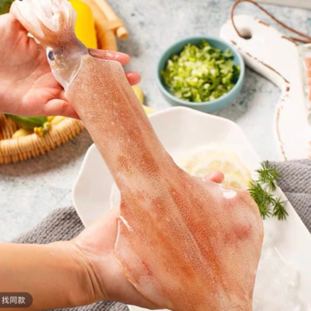 广东汕尾本港海钓火箭鱿 刺身级别 包脆包甜包不缩水包新鲜大鱿鱼