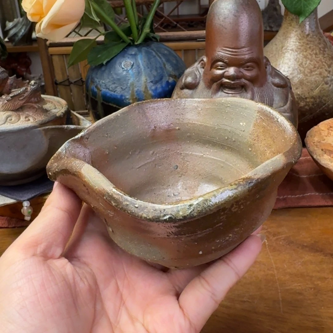 末石泰节备前烧公道杯福利一口价