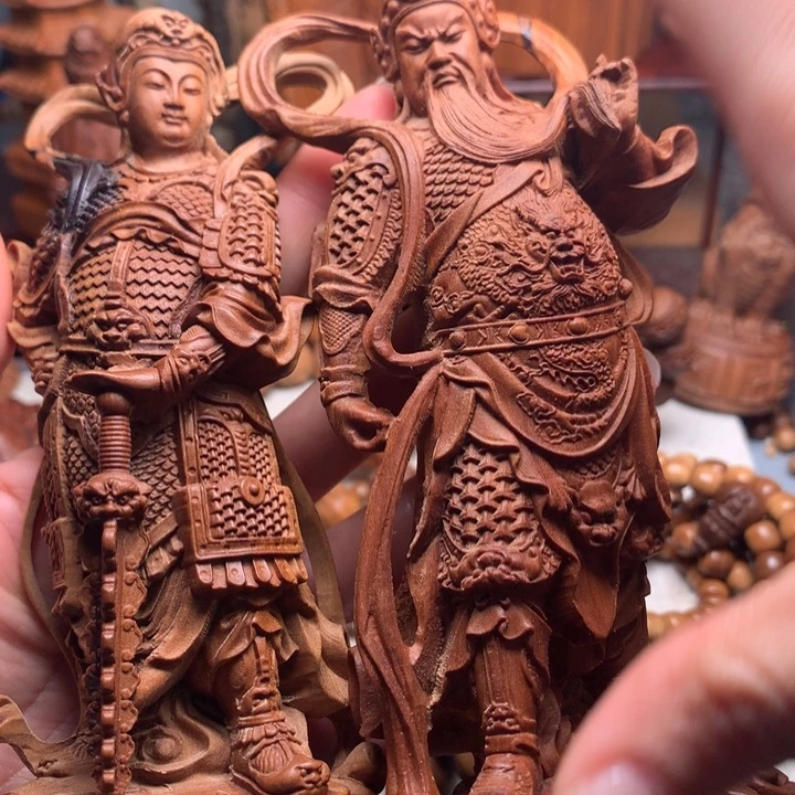 檀香木把件莲**语老山檀香