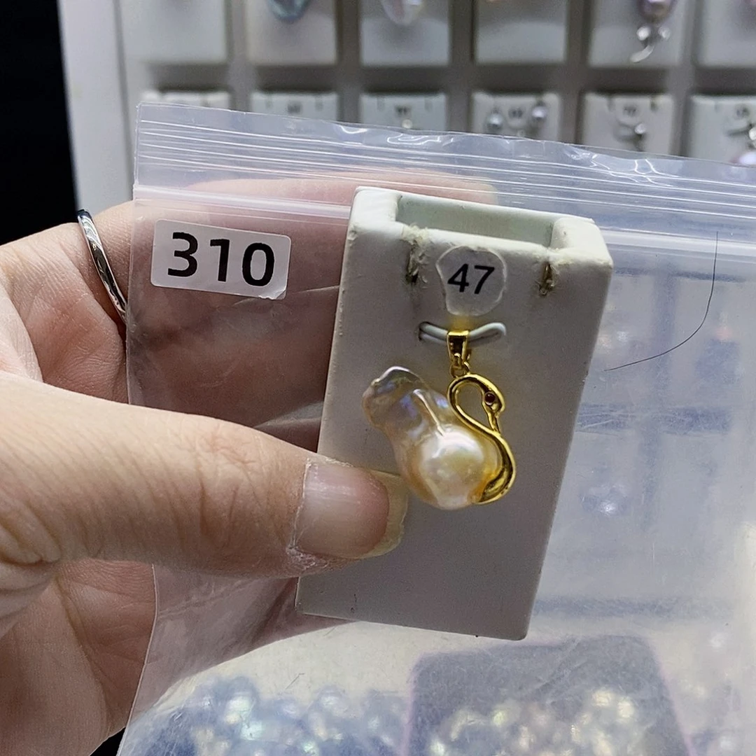 颈饰合金淡水珍珠