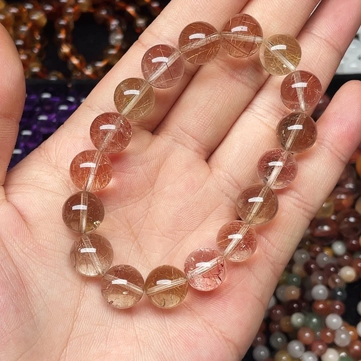 手链水晶未镶嵌彩发晶12+