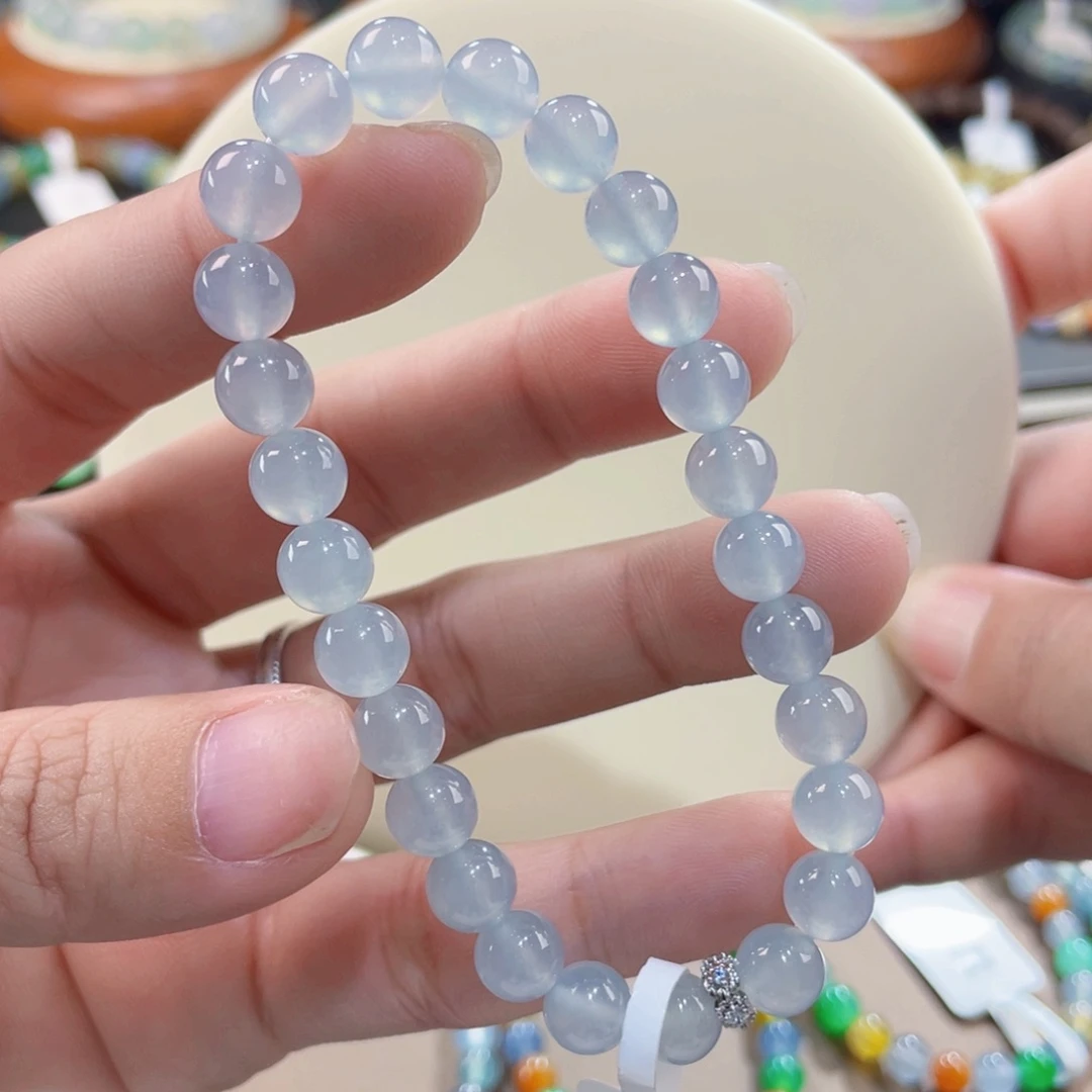 未镶嵌手链翡翠卡7.1冰胶蓝