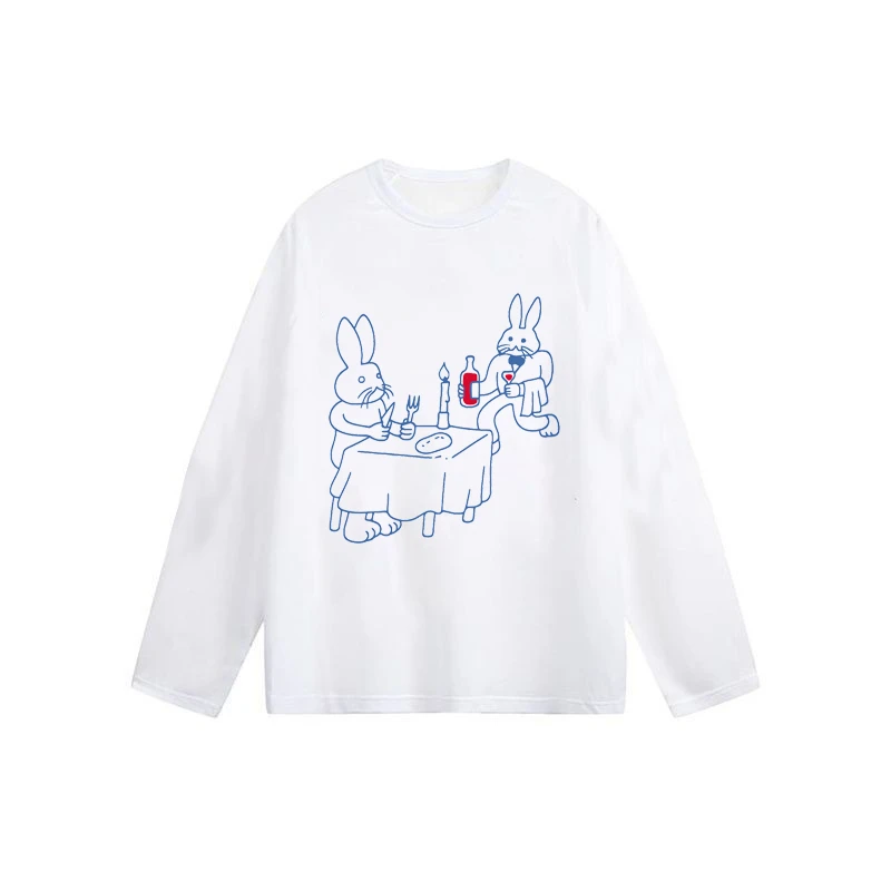 【ZHAP】新款早秋款防晒罩衫长袖t恤上衣女白色斜肩罩衫外搭韩版潮