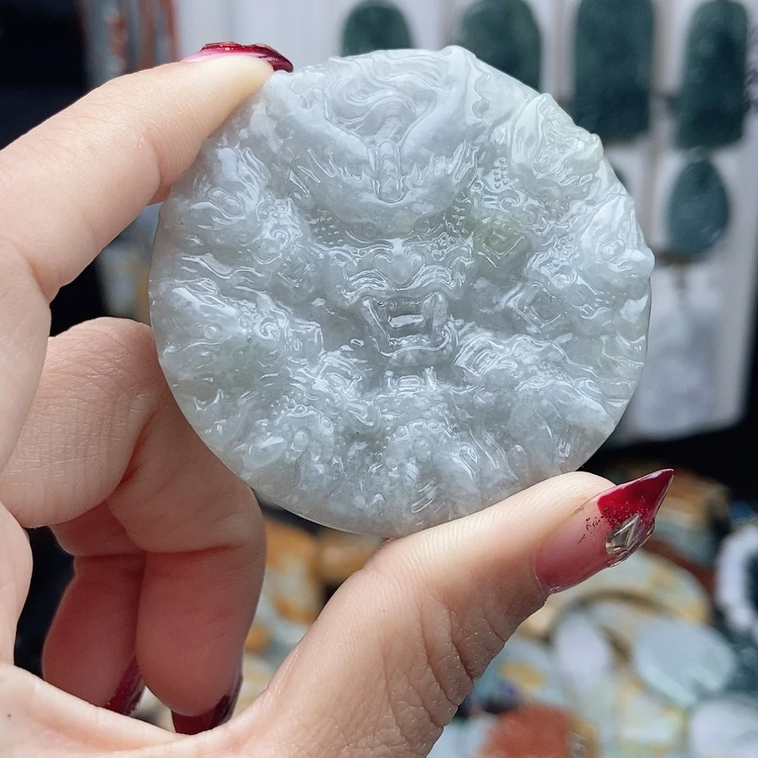 翡翠颈饰14K金镶嵌翡翠