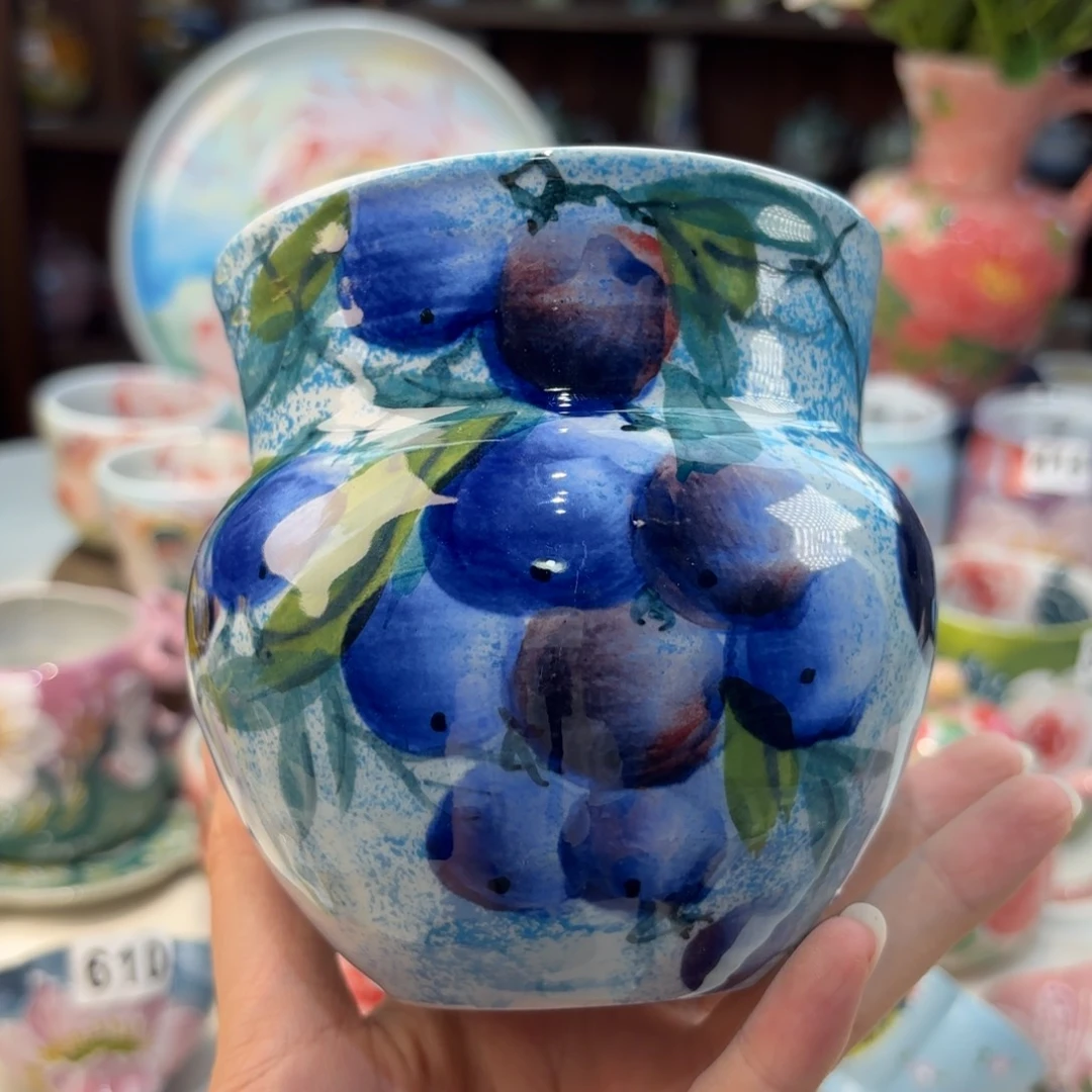 瓷片景德镇手绘高温釉下彩陶瓷茶具