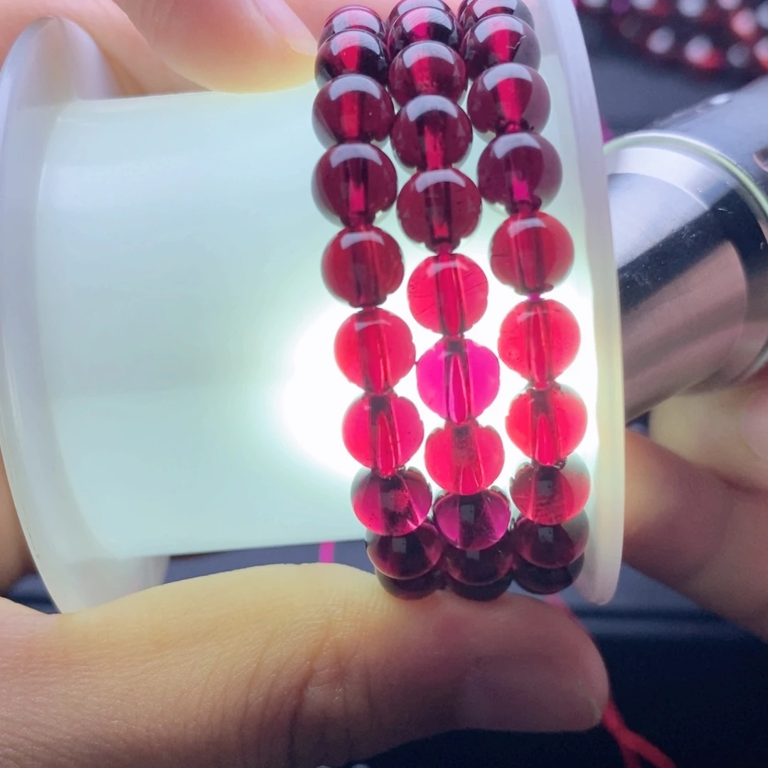 手链未镶嵌石榴石卡6枚紫色