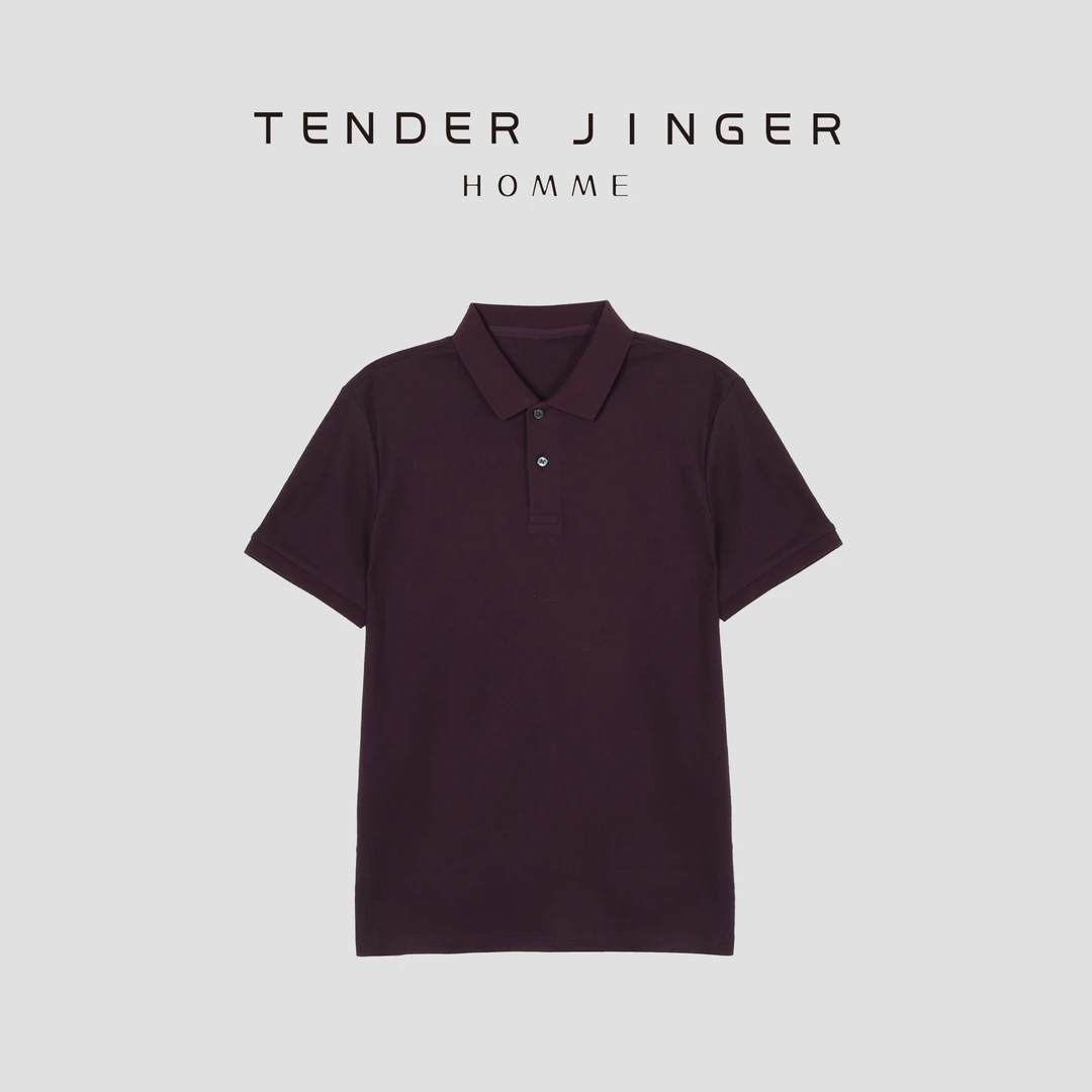 Tender Jinger【男士】夏季透气丝光棉轻奢短袖POLO衫 T53HZS17057