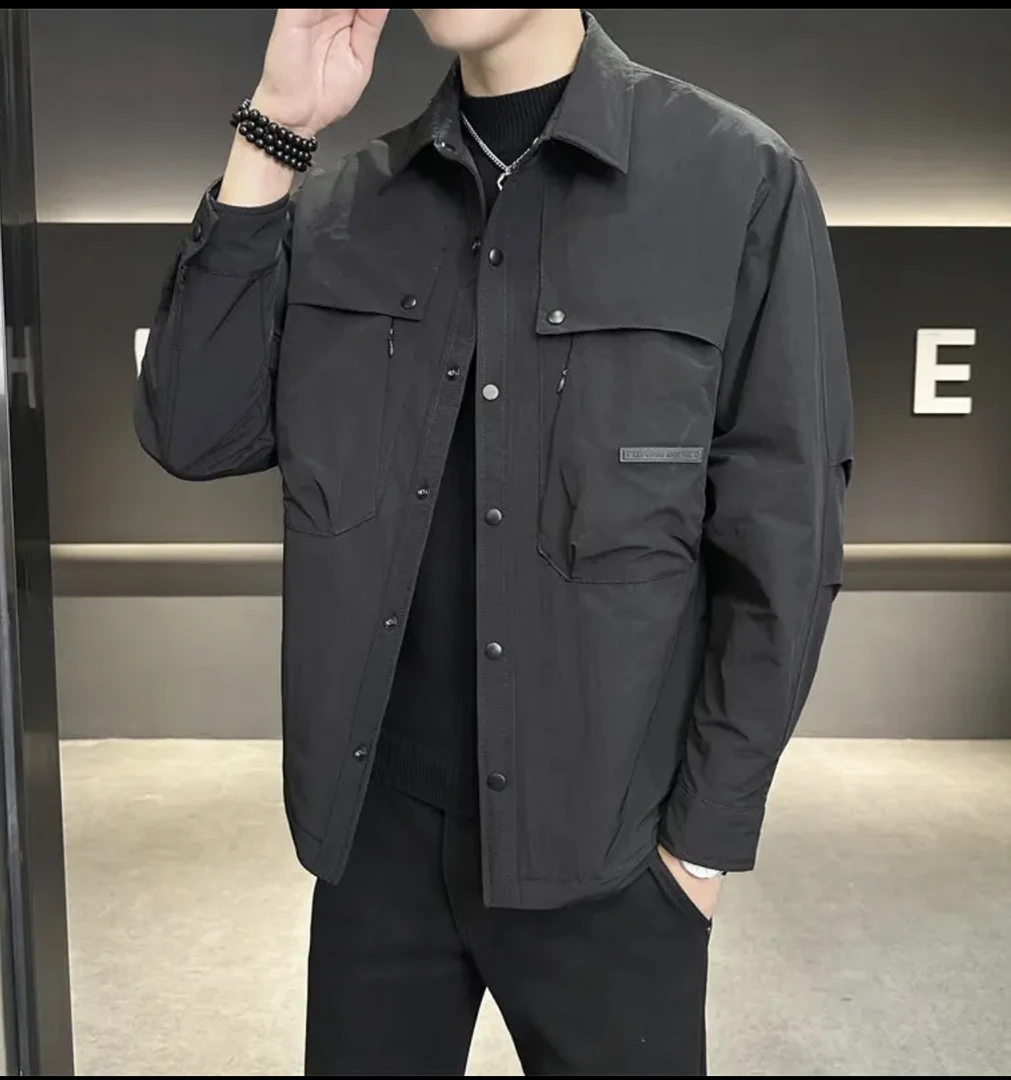 【武汉专场】DL9911轻薄机能工装夹克翻领高级设计师款雅痞轻奢外套