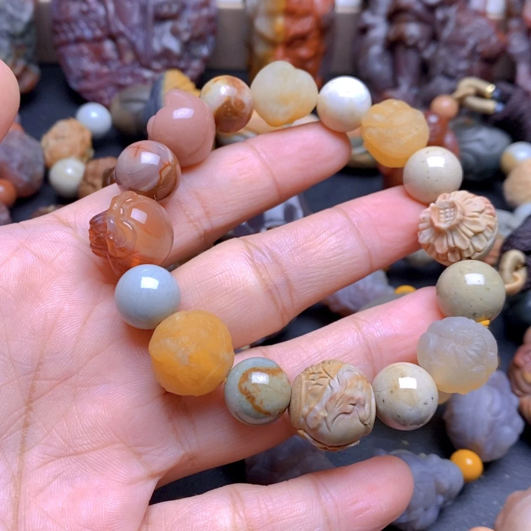 未镶嵌手串玛瑙/玉髓