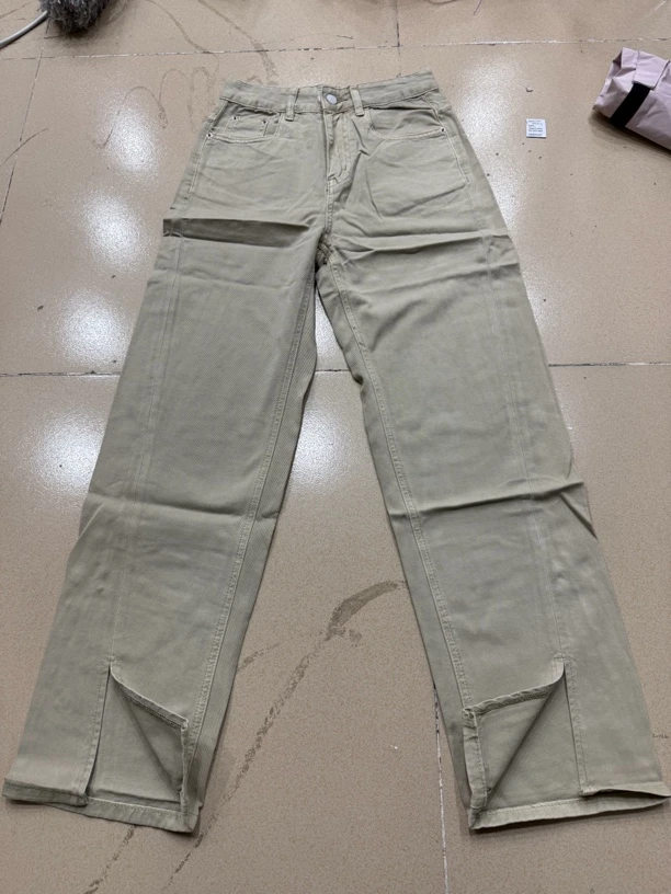 35293t家水洗棉直筒休闲裤