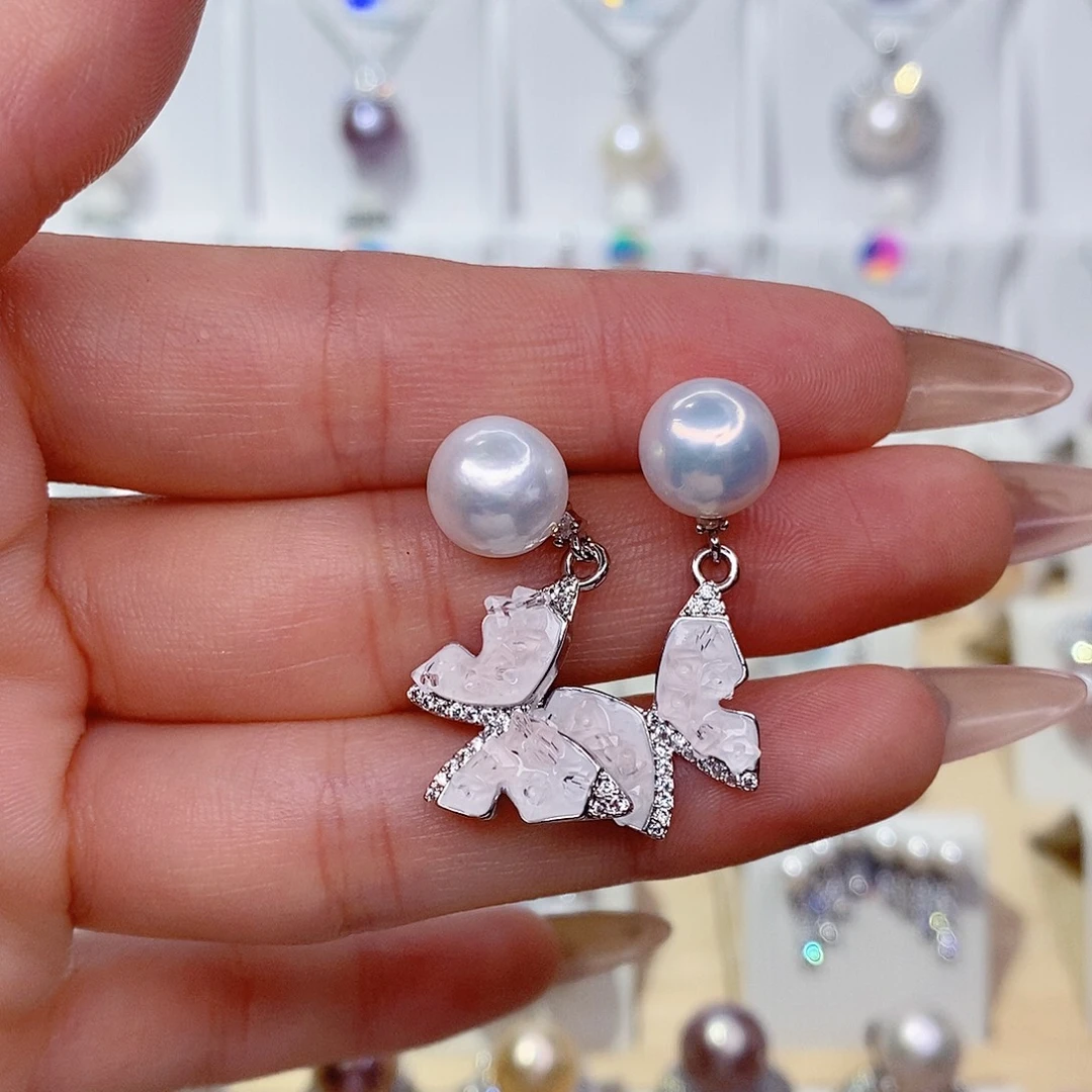 淡水珍珠未镶嵌耳饰