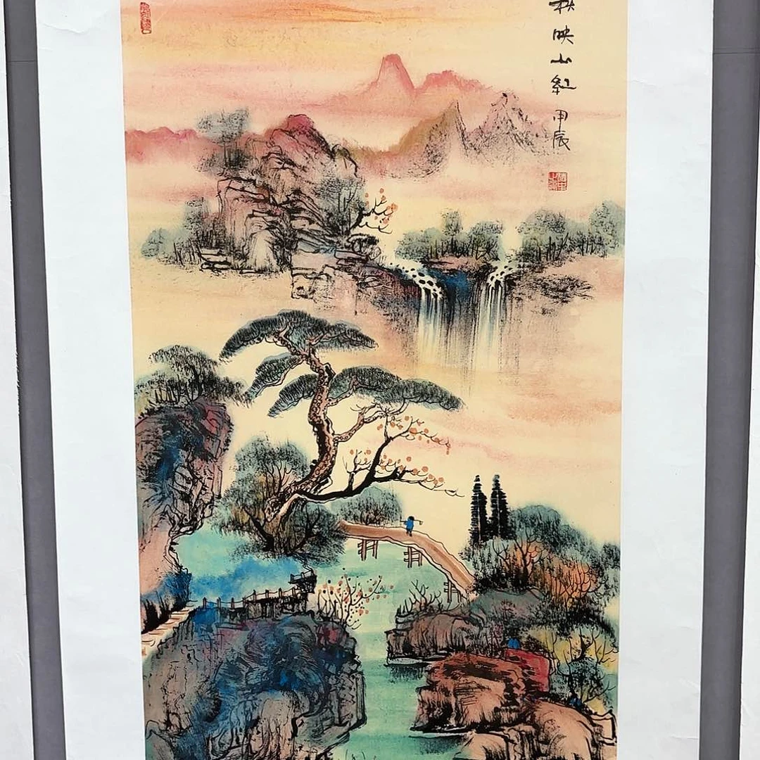 国画艺术家真人手绘