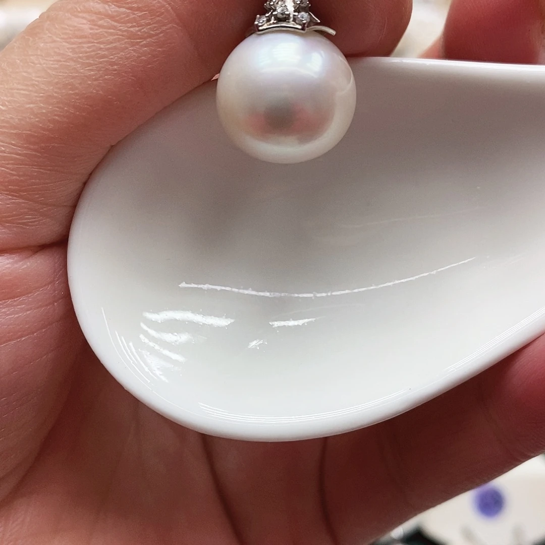 淡水珍珠银S925镶嵌颈饰