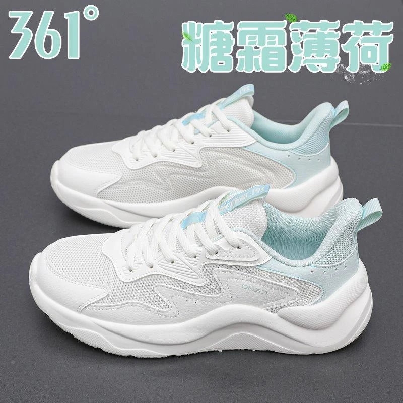 361女鞋运动鞋女款2025夏季新款网面透气361度夏季跑步鞋轻便鞋子