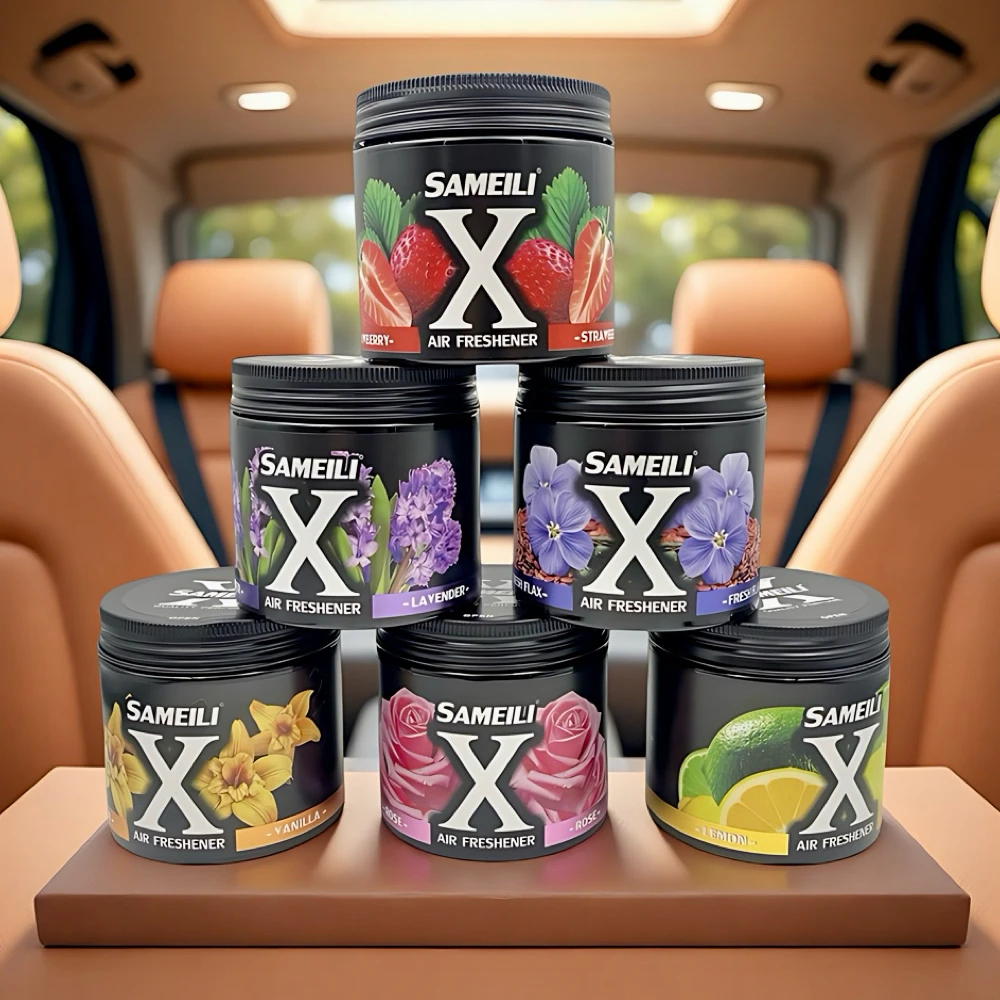 220g超大固体香膏车载香薰茉莉柠檬双调持久淡香家用车用高级香氛