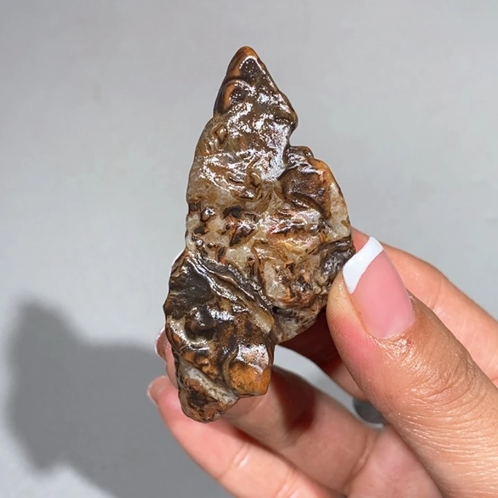 玛瑙/玉髓车挂合金石****缘82