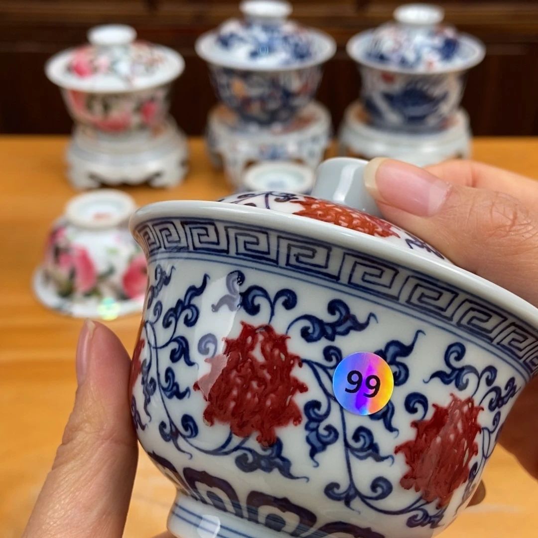 手绘现代茶具非古董
